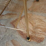 Lampadaire vintage 1960 a tablette et range disques