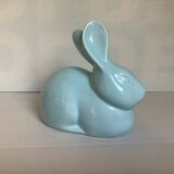 Lapin coton faïence bleue