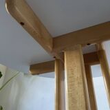 80s round beech table