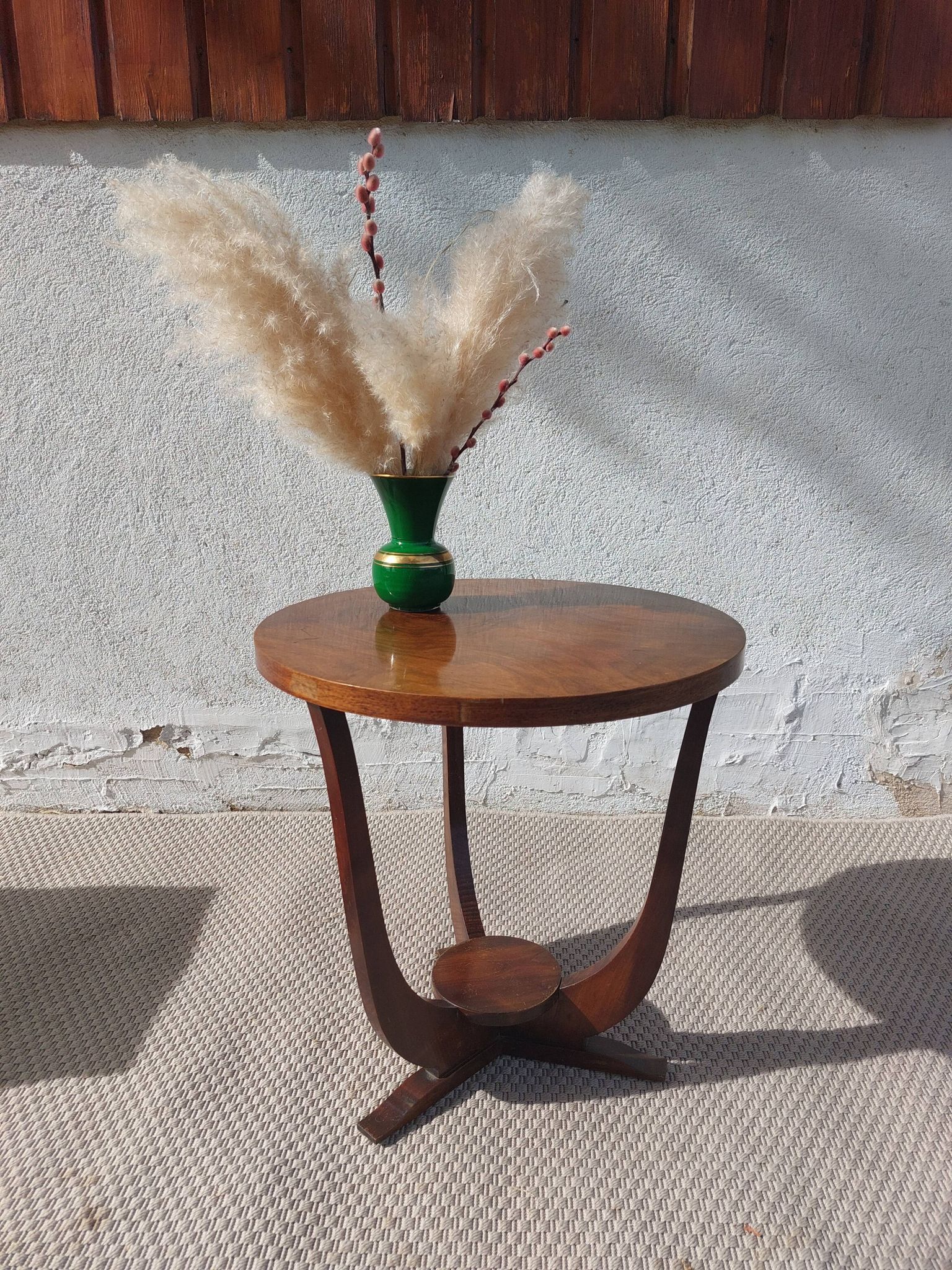 guéridon rond art déco, 3 pieds