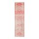 1970s Turkish Hand-Knotted Wool Cotton Pink Runner 88x334
