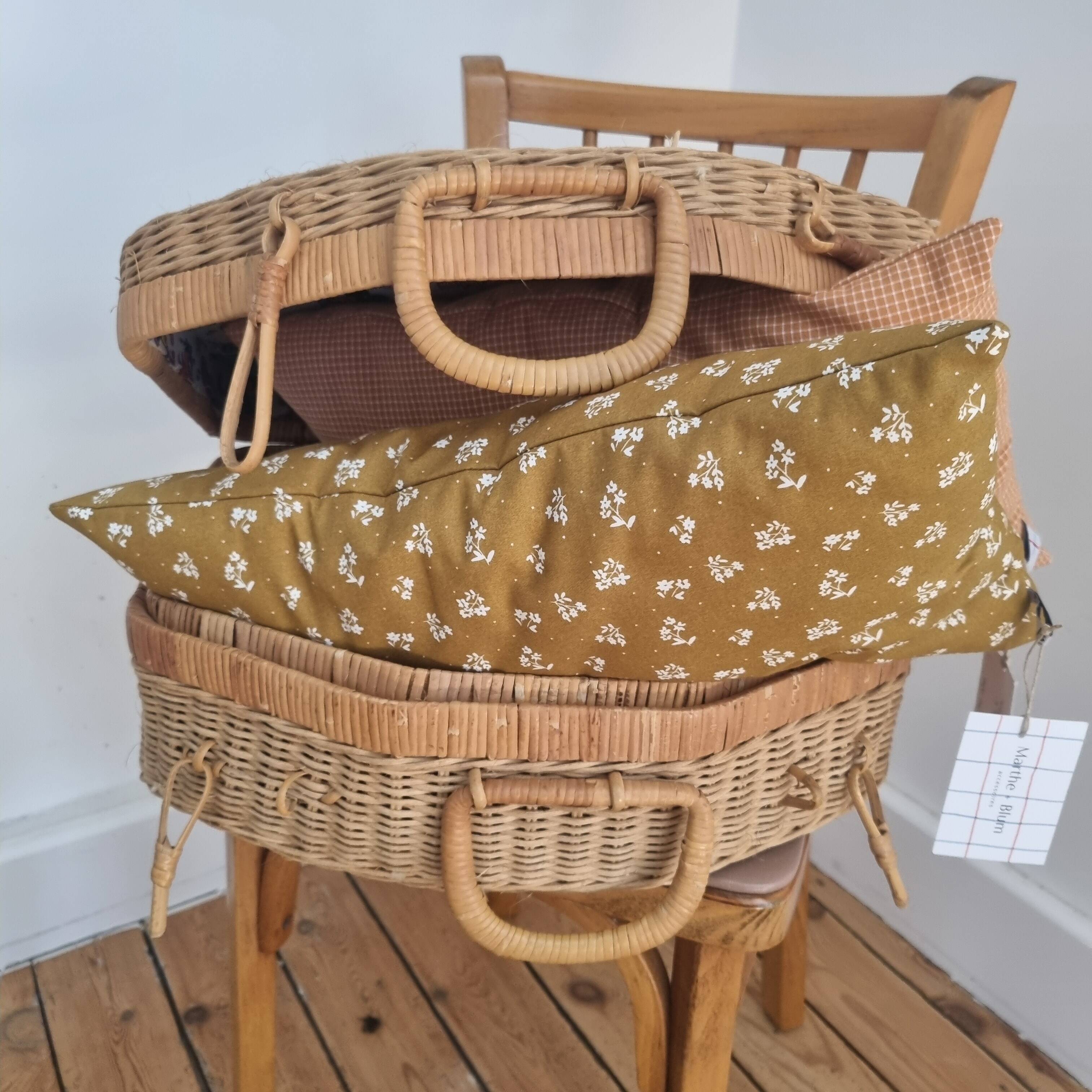 Vintage wicker basket
