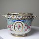 Old Limoges porcelain bowl/pot, hand-painted, M. Carpezat, 1900-1930