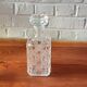 Vintage Clear Crystal Square Whiskey Decanter