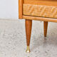 Commode en chêne et rotin