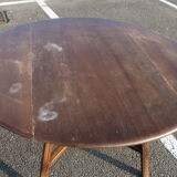 Table Ercol oval engraving