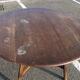 Table Ercol oval engraving