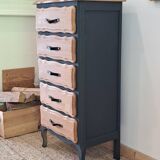 Vintage oak chiffonier