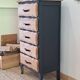 Vintage oak chiffonier