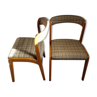 Chaises Baumann Gondole paire vintage
