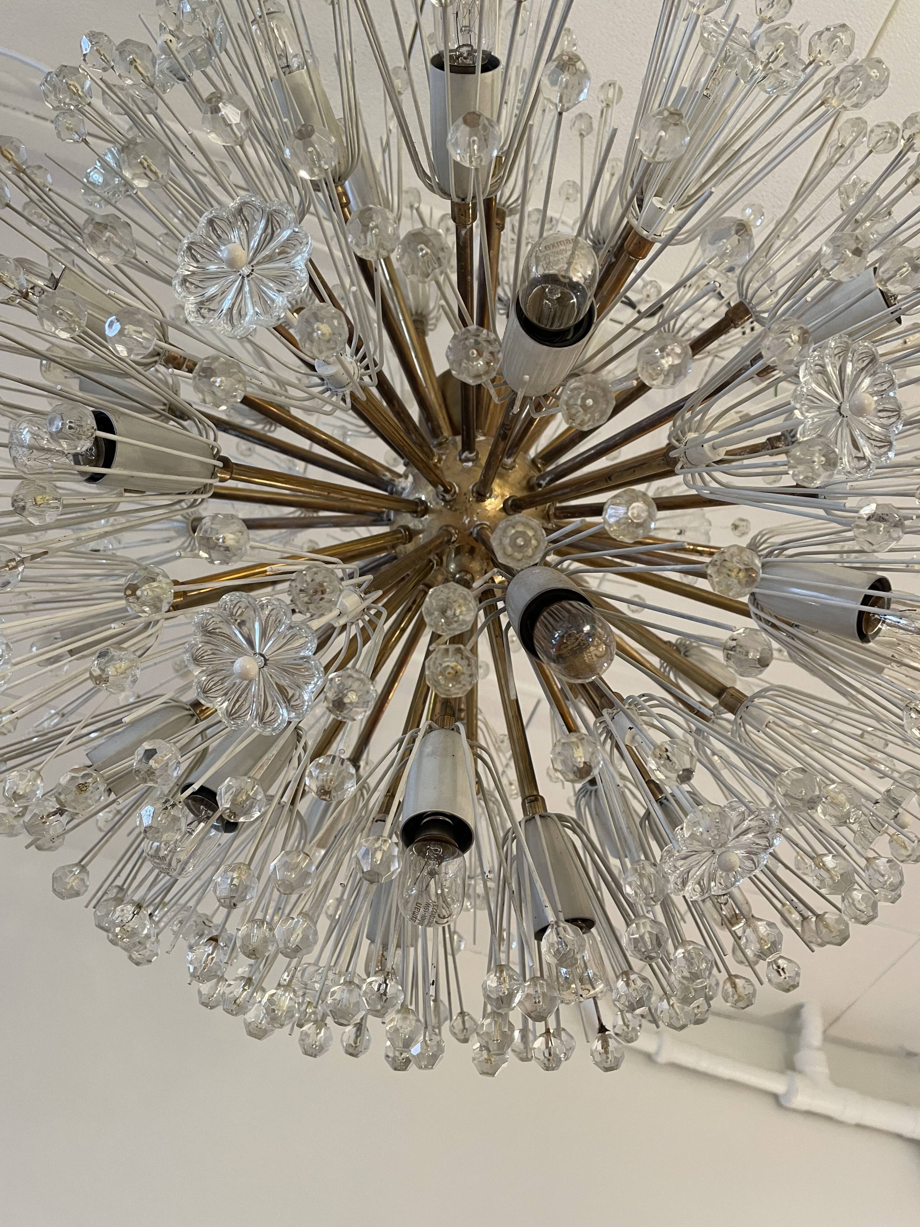 Large chandelier by Emile Stejnar, Austria, circa 1960.