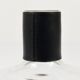 Vase Carafe Carl Aubock II with Black Leather Top, Midcentury, Austria, 1950s