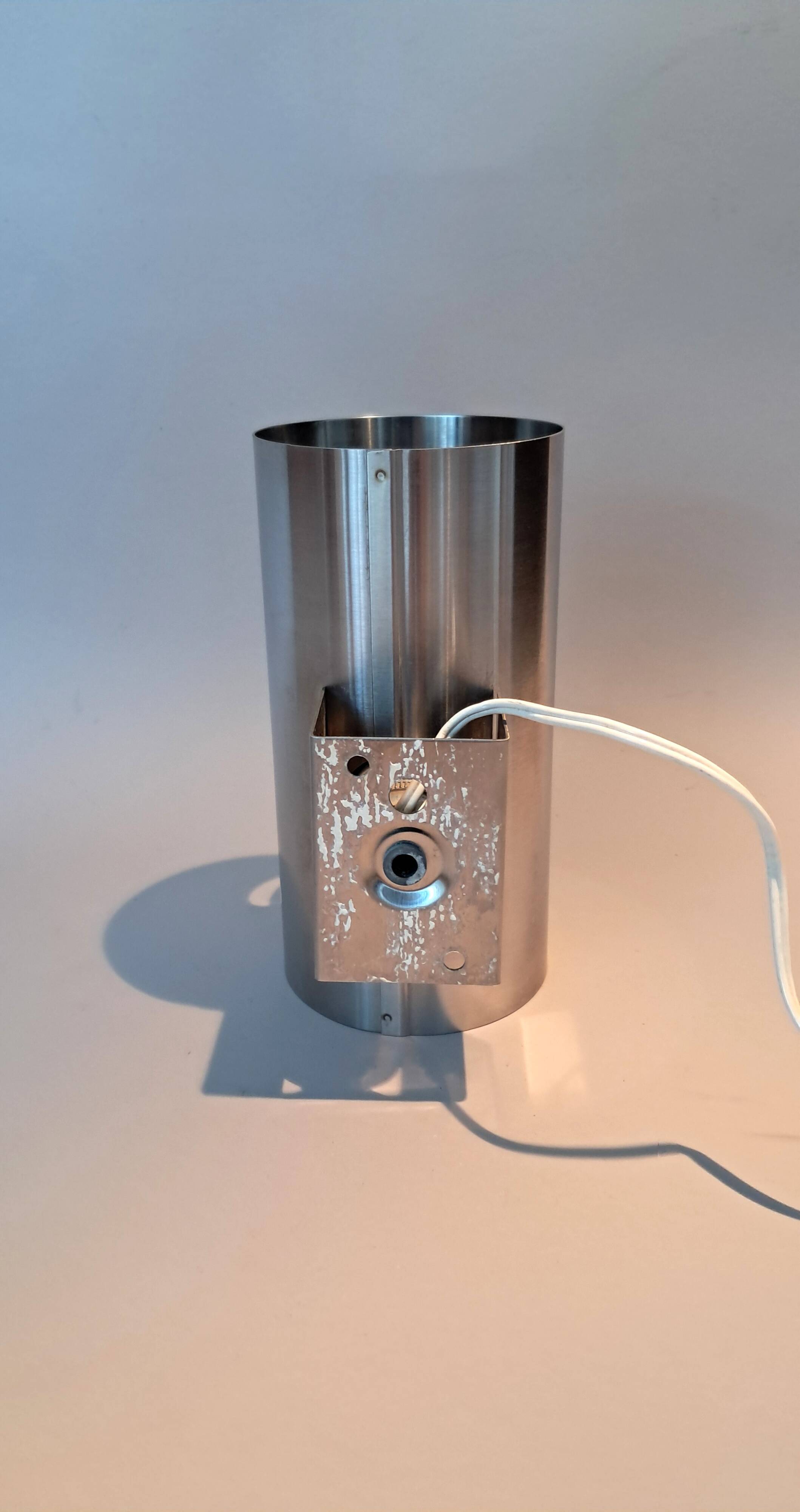 Oxar brushed aluminum wall light 1960/70.