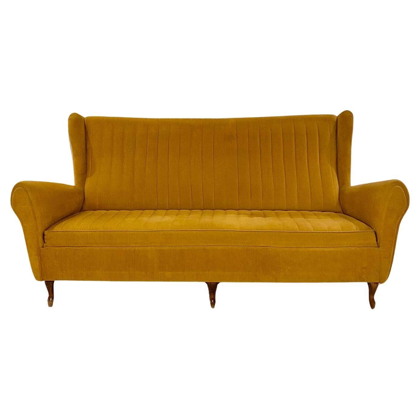 Midcentury Modern Living Room set in Velvet, Italy 1950