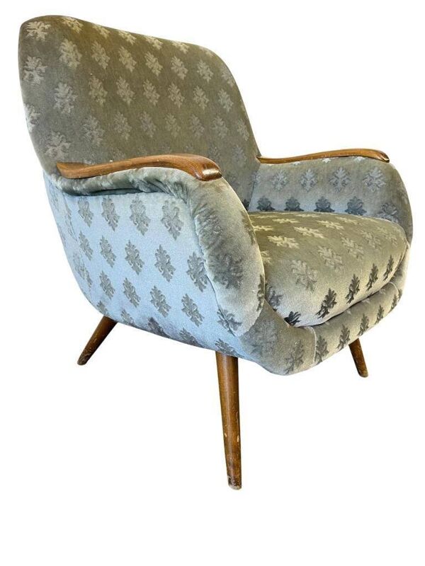 Fauteuil cocktail vintage bleu clair / fauteuil / fauteuil une place