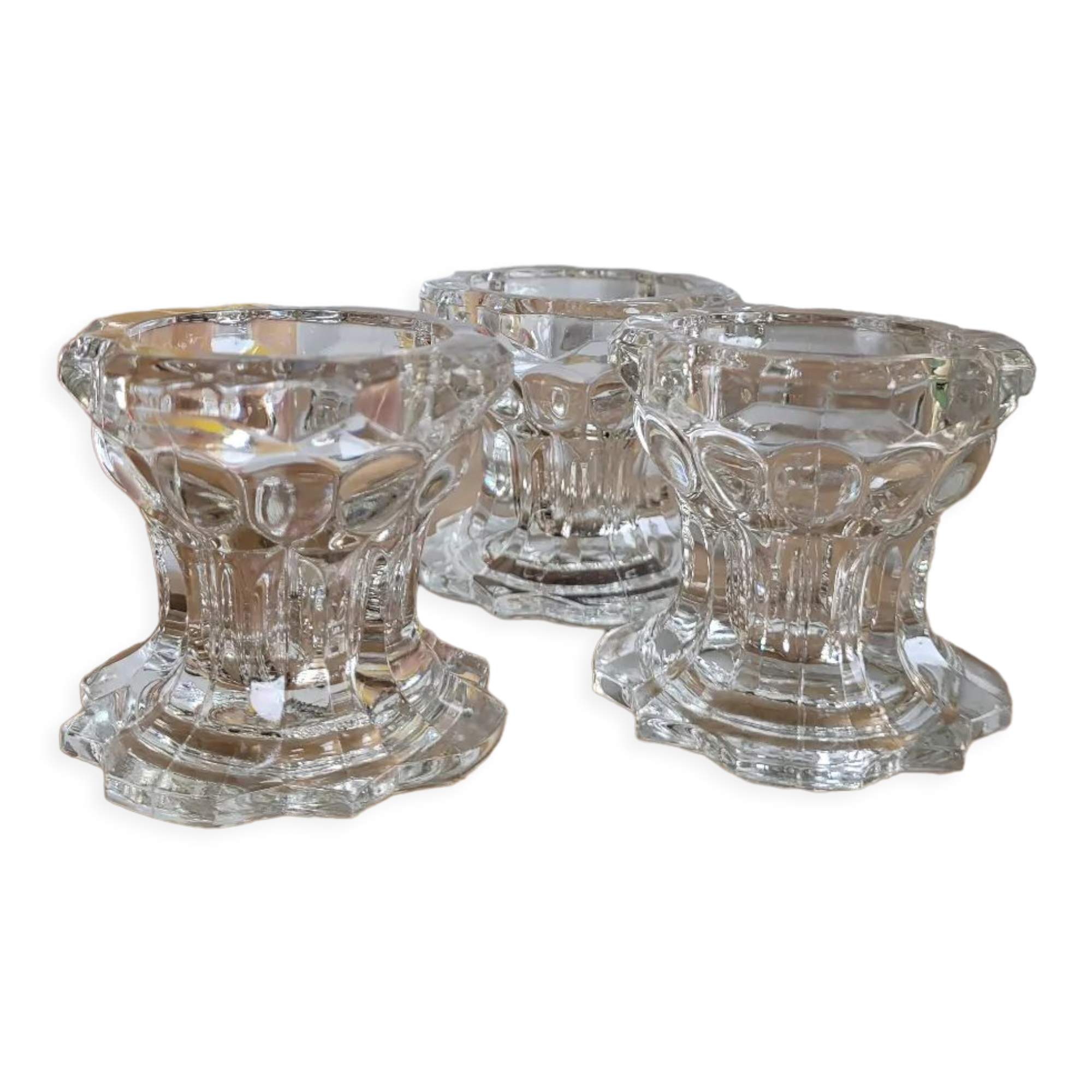 Reims high glass candle holder