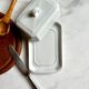 Beurrier Pillivuyt en porcelaine blanche