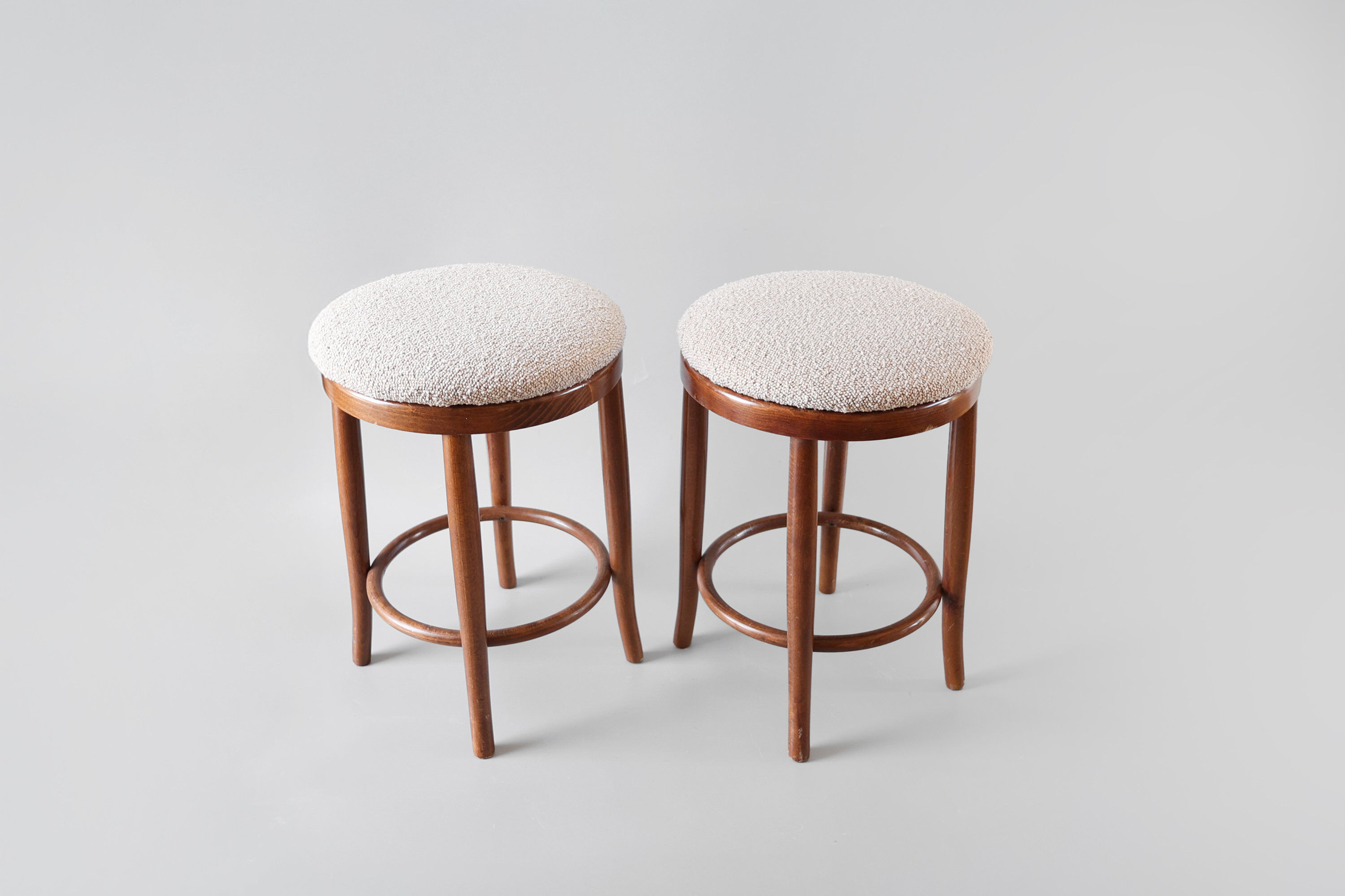 Set of 4 vintage Thonet style stools