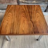 Rosewood and chrome feet coffee table