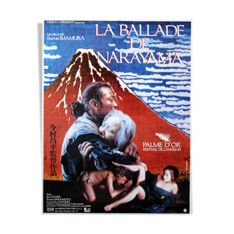 Original movie poster "The Ballad of Narayama" Shohei Imamura