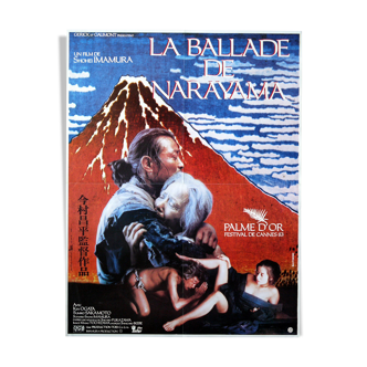 Affiche cinéma originale "La ballade de Narayama" Shohei Imamura