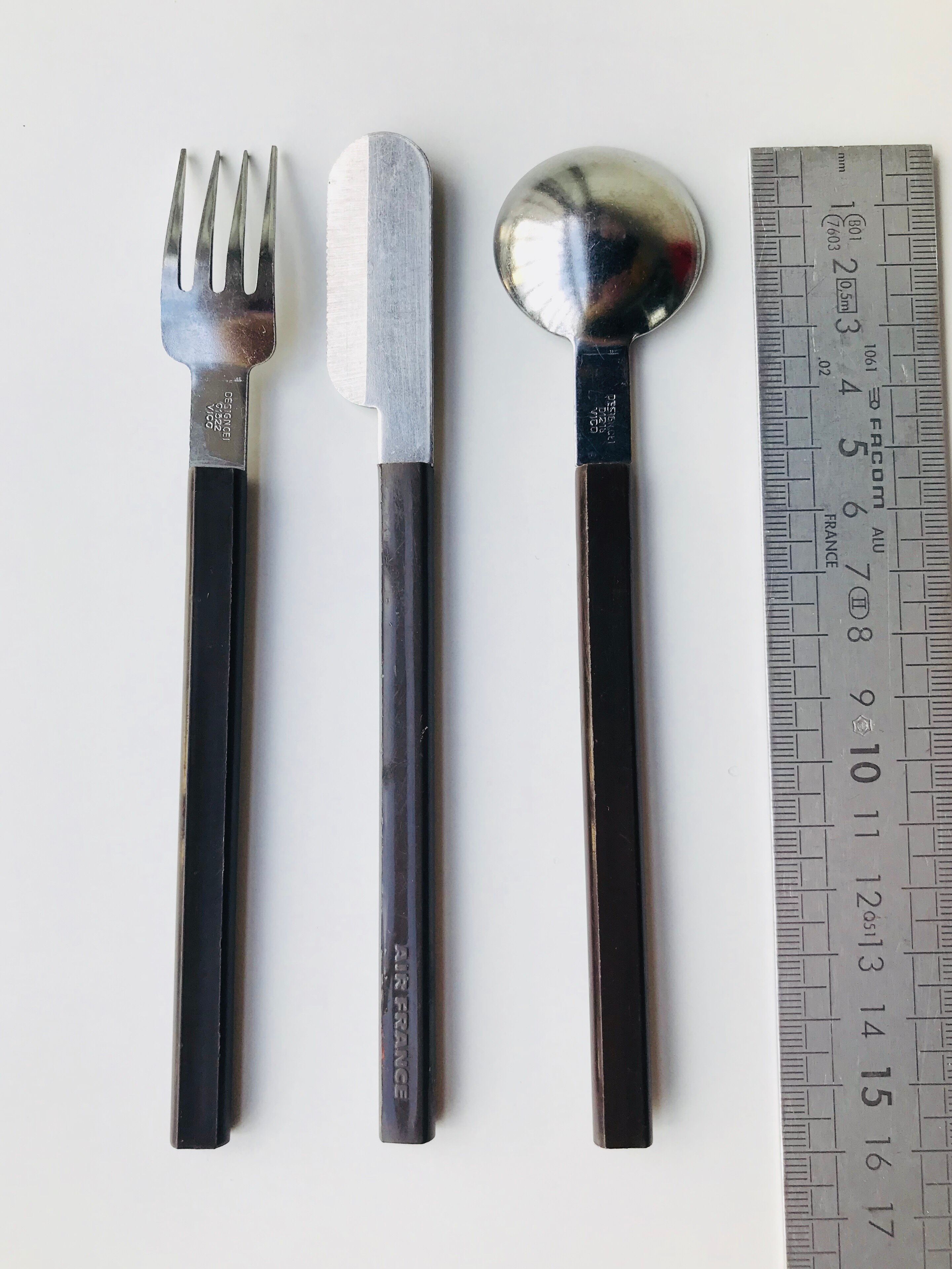 Air France Design CEI Raymond Loewy cutlery set, 20 pieces