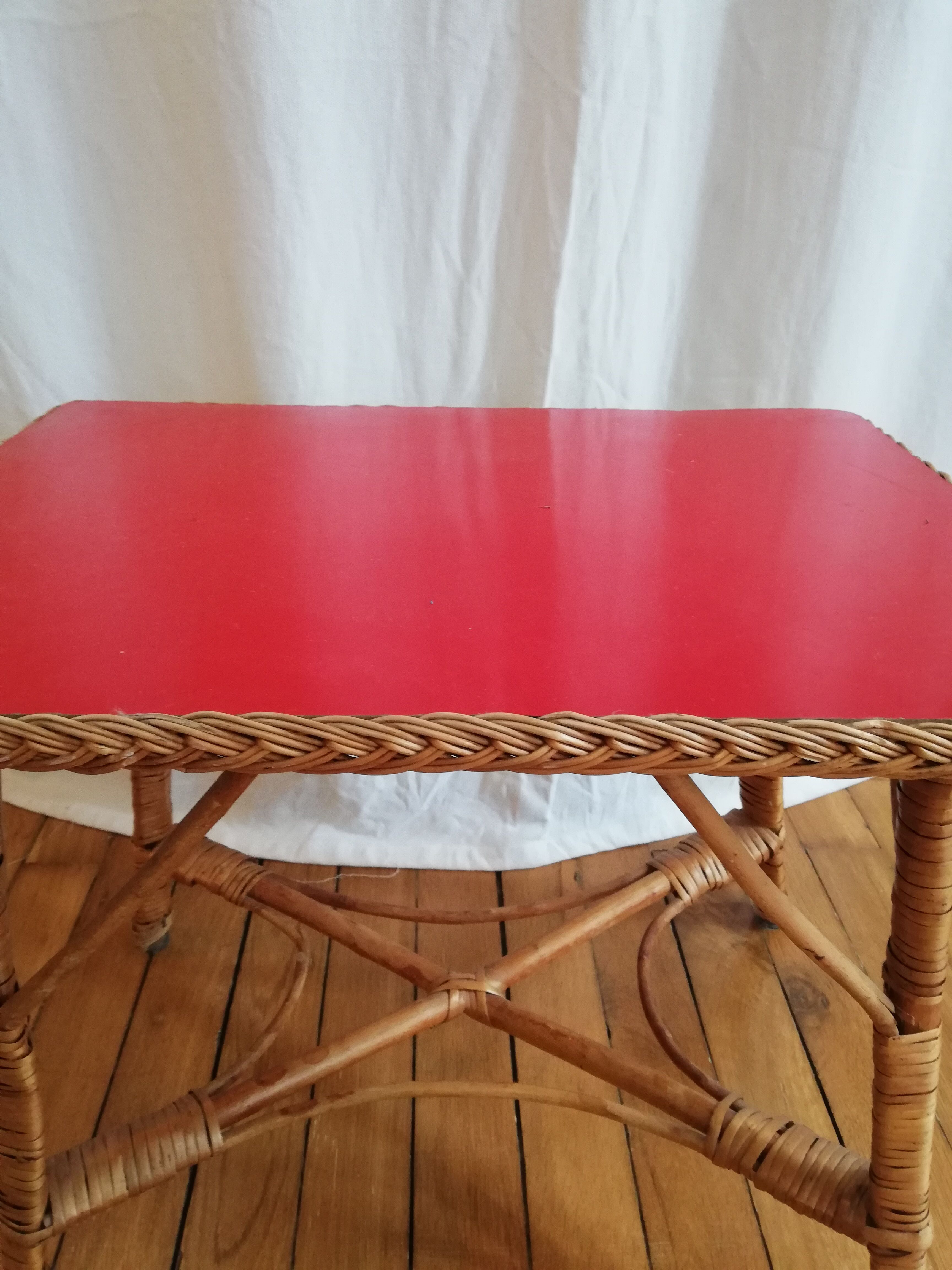 Small rattan table