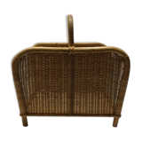 Wicker log basket