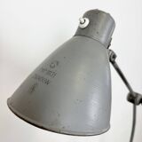 Large Grey Industrial Workshop Table Lamp, 1960s