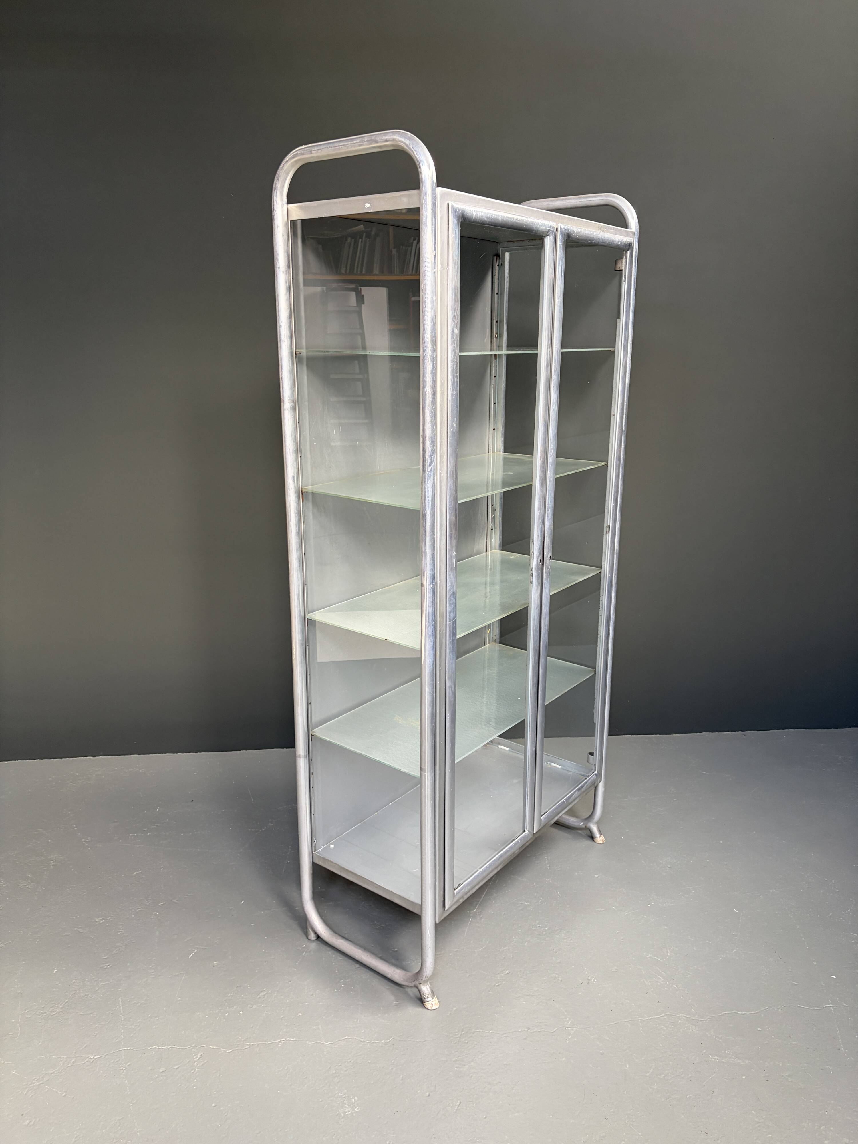 2 vitrines médicales italiennes vintage de profa - padoue