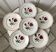 Set of 6 flat plates Badonviller model pinks 30s