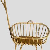 Child's cradle and its wicker arrow 20th century