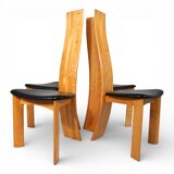 Tranekaer set of 4 Iris dining chairs by Bob van den Berghe, 1980