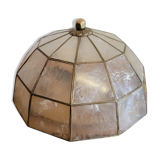 Mother-of-pearl and brass ceiling light