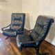 Pair of vintage Westnofa Siesta armchairs by Ingmar Relling 1960.