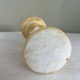 Sculpted alabaster vase