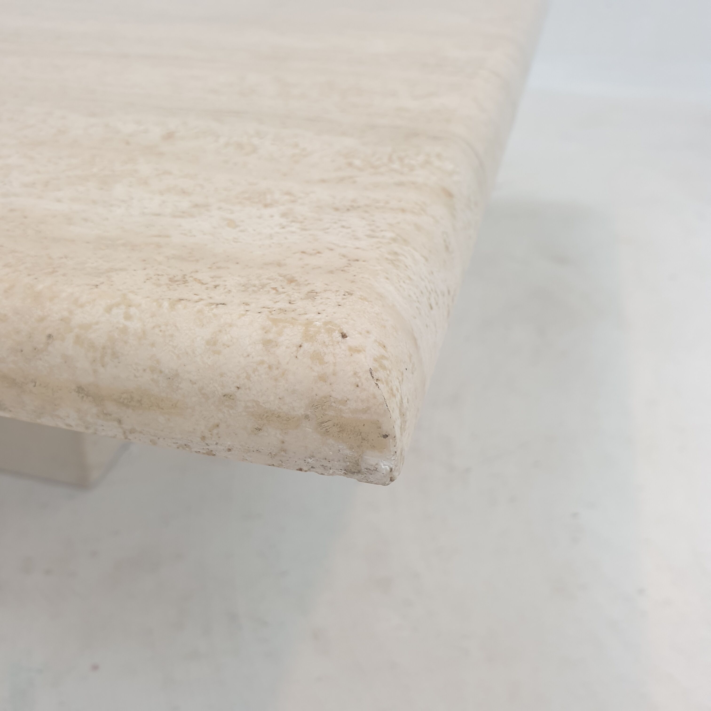 Italian Travertine Coffee Table, 1980's