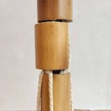 Suspension bambou et macramé. Espagne, années 1980.