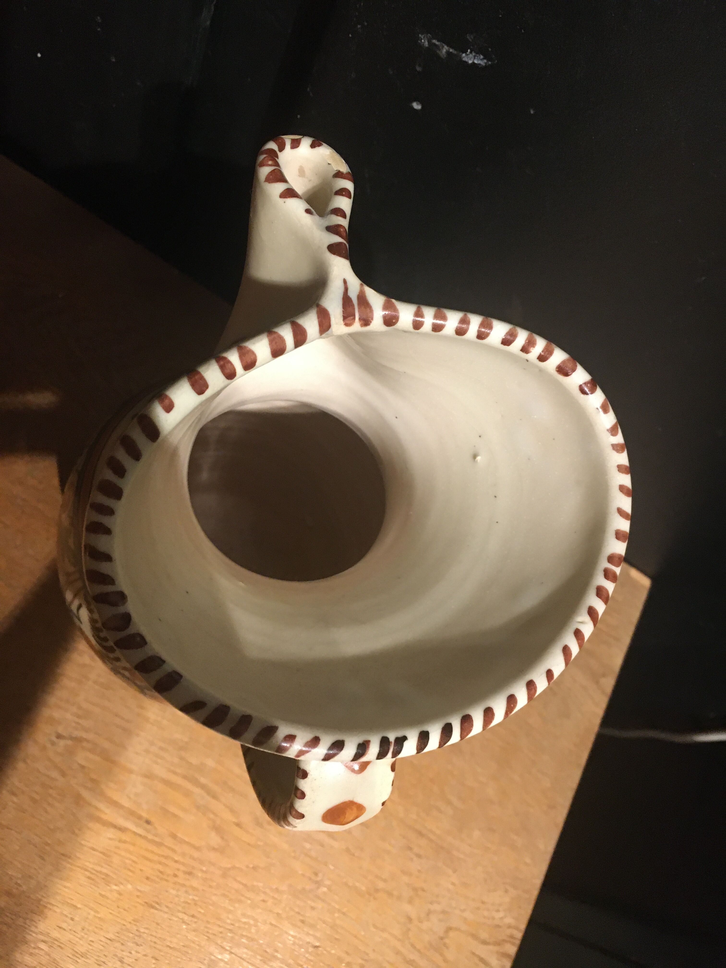 Pitcher italian ceramics Sanguino Toledo