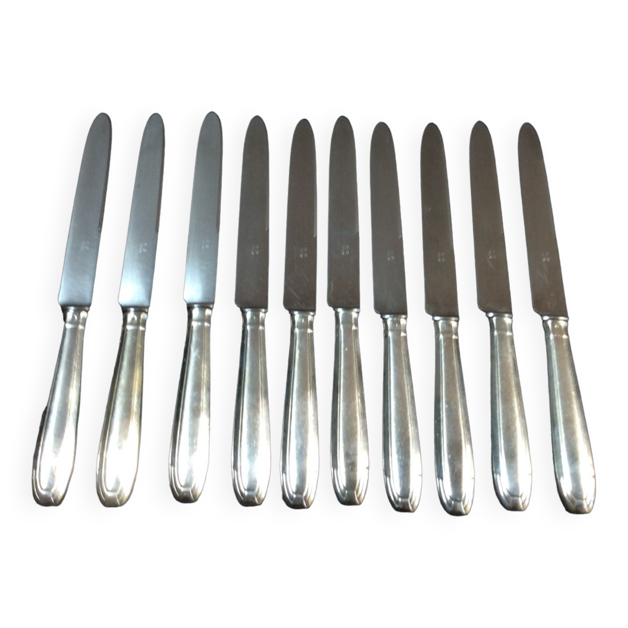 Set of 10 SF Art Deco knives