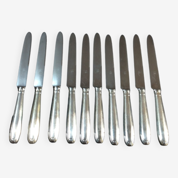 Set of 10 SF Art Deco knives