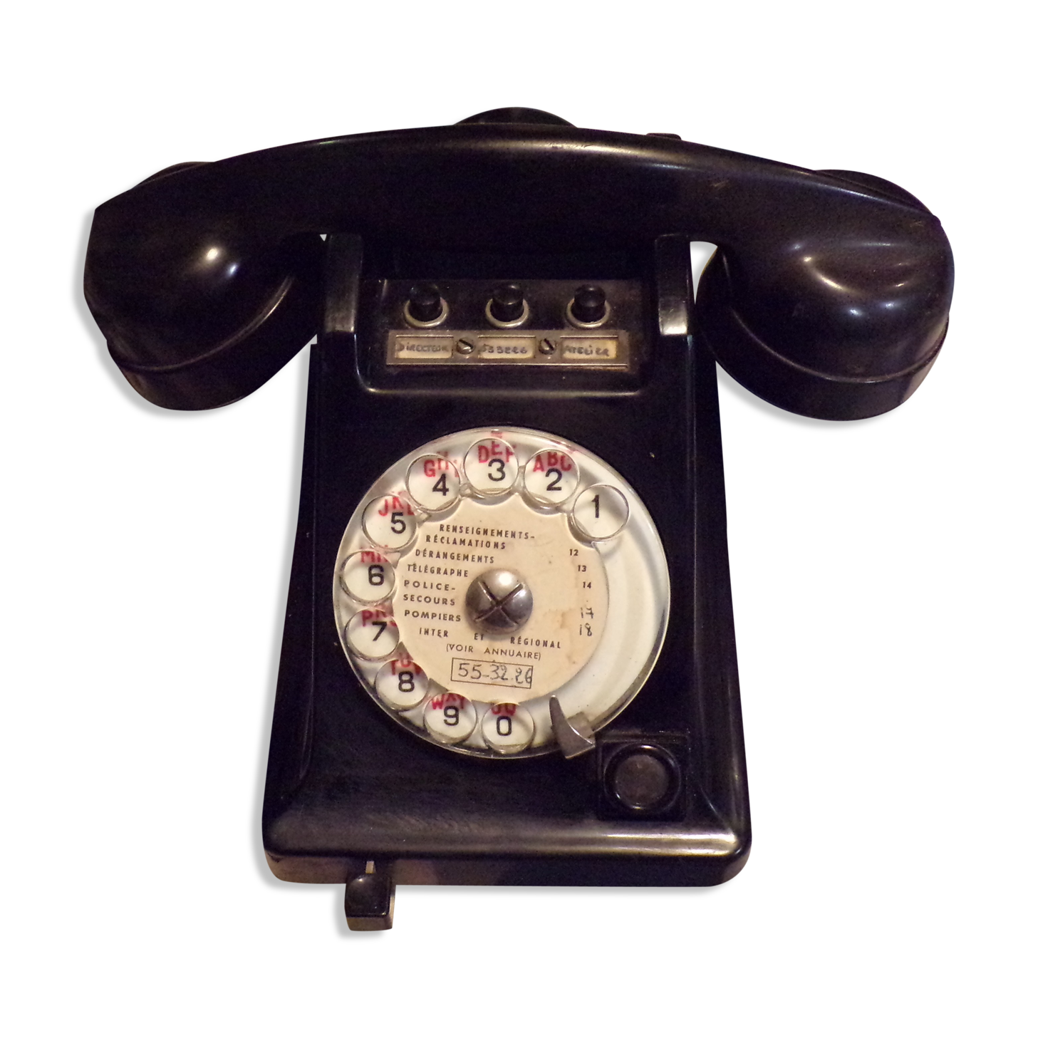 Vintage Ericsson dial phone in bakelite