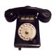 Vintage Ericsson dial phone in bakelite