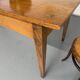 Grande table de ferme en bois avec tiroir en sapin fin 19 eme 