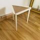 table basse tripode blanche et bois Arthur Umanoff