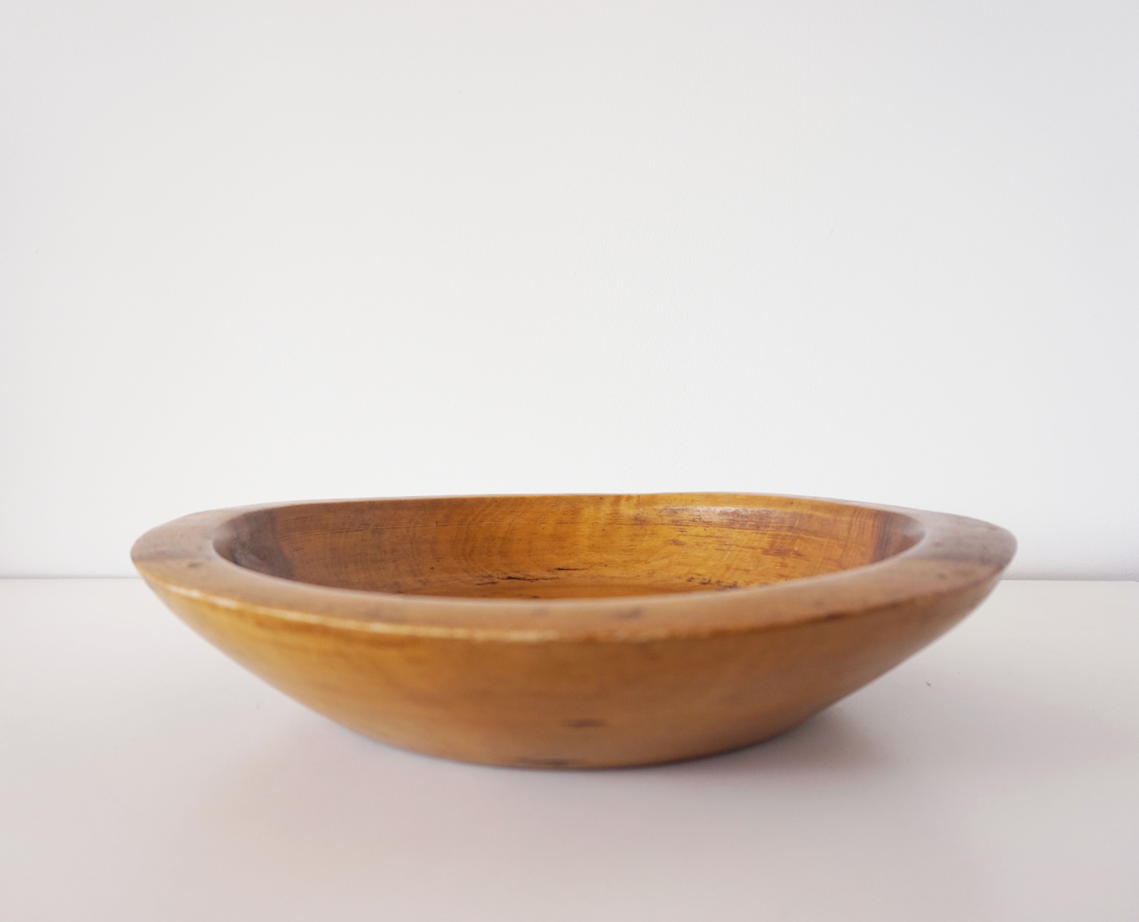 Brutalist solid wood dish