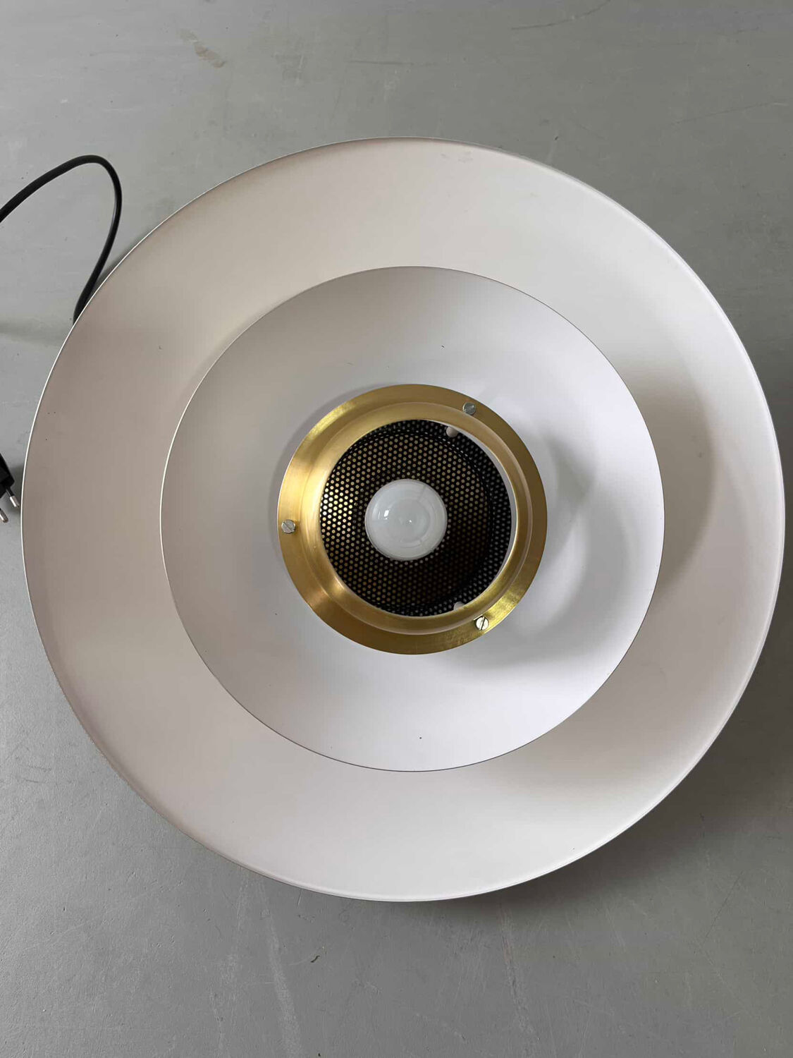 Vintage pendant lamp brass