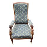 Fauteuil Voltaire "col de cygne" – XIXe siècle