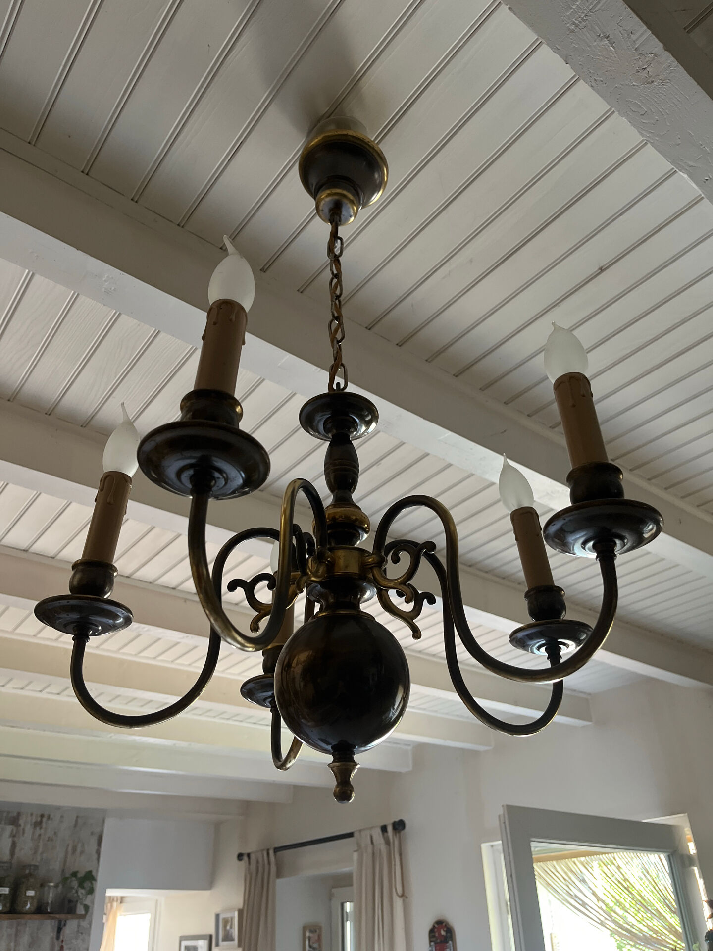 Dutch chandelier with 5 branches