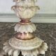 Pair of marble and alabaster candlesticks circa 1880